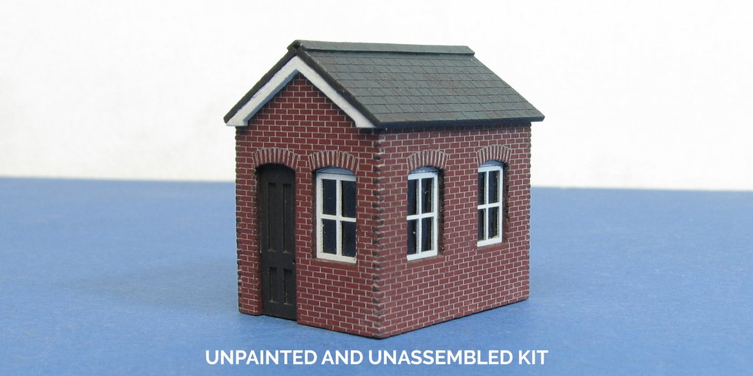 B TT0-00 TT:120 lineside office Small lineside office kit. Made with laser cut MDF and paper.